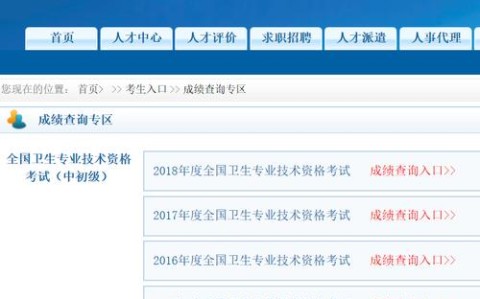 中国卫生人才网官网入口（护士执业证书电子版查询入口）