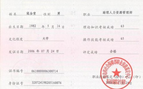 人力资源管理师证书报考要求（新版人力资源管理师证书报名）