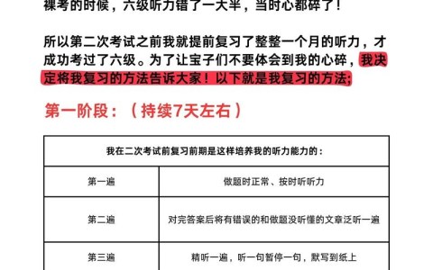 英语六级听力（英语六级听力分数）