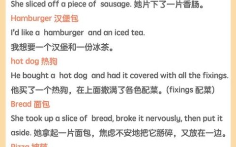 汉堡包英语（汉堡包英语怎么说hamburger）