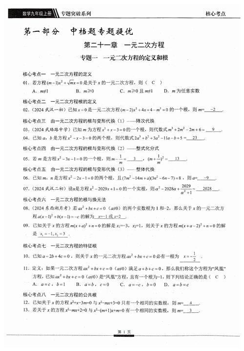 九年级上册数学答案（九年级上册数学答案2026年井研县）