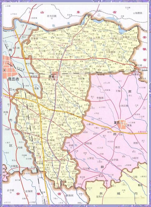 虞城县地图（虞城县地图高清 乡镇）