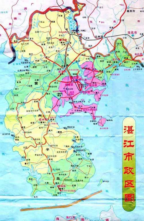 雷州市地图（广东省雷州市地图）