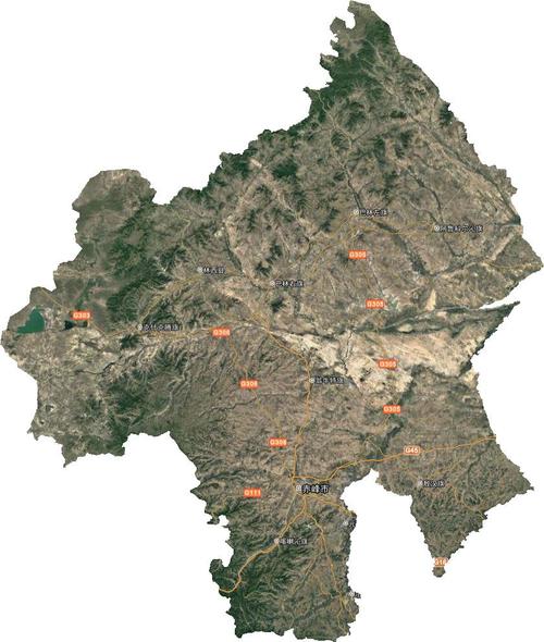 赤峰市卫星地图（赤峰市导航）