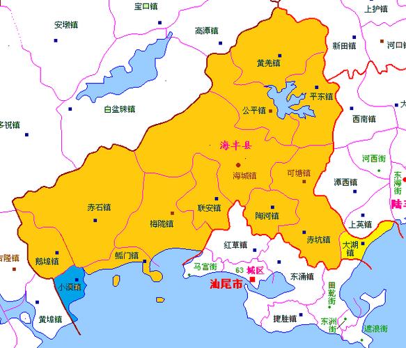 海丰县地图（海丰县地图图片）