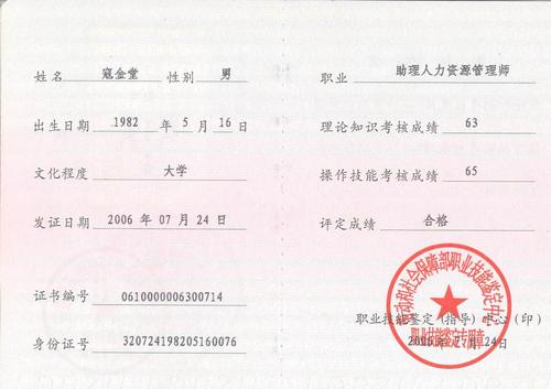 人力资源管理师证书报考要求（新版人力资源管理师证书报名）