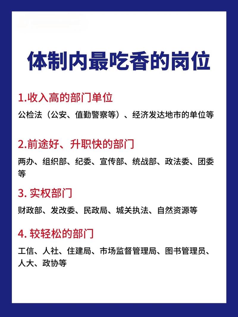 公务员最吃香的五个部门（公务员哪个最吃香）