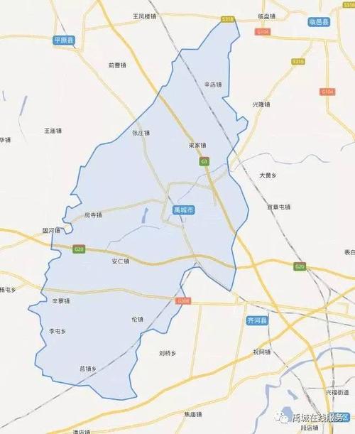 禹城市地图（禹城市地图全图）